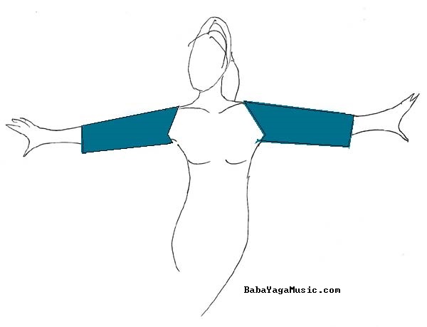 Make Shrug from stretch fabric at Ruric-Amari.com